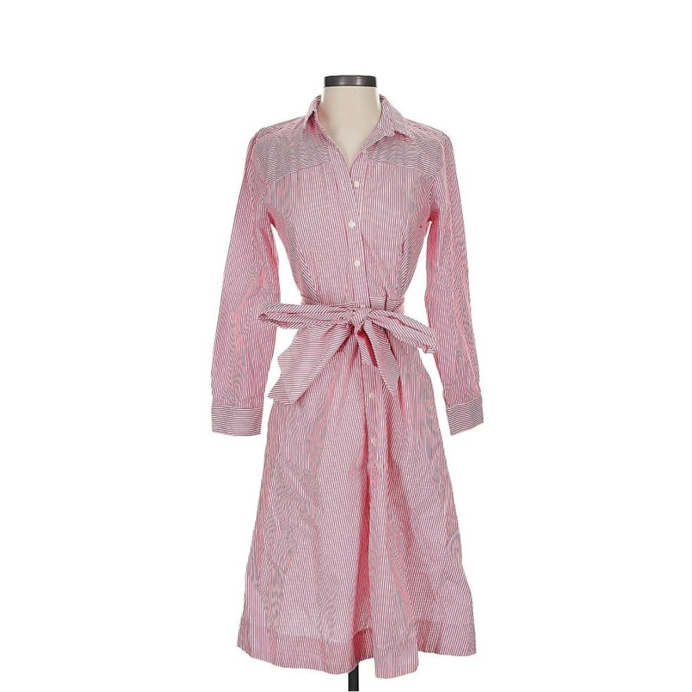 J Crew Striped Shirt Dress